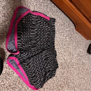 Under Armour Black and Pink Patterned Shorts